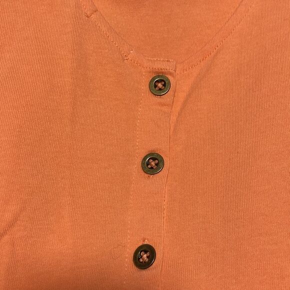 J. Crew - Coral Orange Button Back Tank Sundress sz XS - Picture 4 of 7